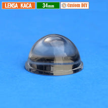 Custom DIY Lensa 34mm Kaca Cembung Datar H.20 Part Lampu Led Lensa 1.3 Inch MCP HPL Cree SST Osram Yinding Biled Projie 1.3