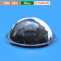 Custom DIY Lensa 44mm Kaca Cembung Datar H.19 Part Lampu Lensa Led 1.7 Inch MCP HPL Cree SST Osram Yinding Biled Projie 1.7