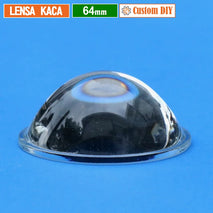 Custom DIY Lensa 64mm Kaca Cembung Datar H.27 Part Lensa Biled Fog Lamp Projie 2.5 Inch Yinding MCP Osram Mini Beam Laser Led 2.5