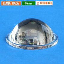 Custom DIY Lensa 67mm Kaca Cembung Datar H.28 Part Lensa Biled Fog Lamp Projie 2.6 Inch Yinding MCP Osram Mini Beam Laser Led 2.6