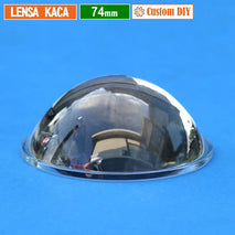 Custom DIY Lensa 74mm Kaca Cembung Datar H.30 Part Lensa Biled Fog Lamp Projie 2.9 Inch Yinding MCP Osram Mini Beam Laser Led 2.9