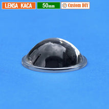 Custom DIY Lensa 50mm Kaca Cembung Datar H.22 Part Lampu Lensa Led 2 Inch MCP HPL Cree SST Osram Yinding Biled Projie 2
