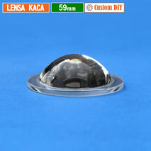 Custom DIY Lensa 59mm Kaca Cembung Datar H.19 Part Lensa Mini Beam Laser Led 2.3 Inch Yinding MCP Osram Biled Projie 2.3