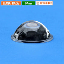 Custom DIY Lensa 64mm Kaca Cembung Datar H.27 Part Lensa Biled Fog Lamp Projie 2.5 Inch Yinding MCP Osram Mini Beam Laser Led 2.5
