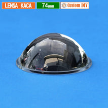 Custom DIY Lensa 74mm Kaca Cembung Datar H.30 Part Lensa Biled Fog Lamp Projie 2.9 Inch Yinding MCP Osram Mini Beam Laser Led 2.9