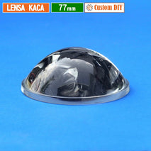 Custom DIY Lensa 77mm Kaca Cembung Datar H.30 Part Lensa Biled Fog Lamp Projie 3 Inch Yinding MCP Osram Mini Beam Laser Led 3
