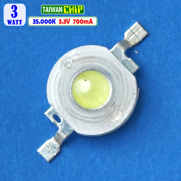 HPL 3W Led 30000K 35000K Putih KeBiruan Mata Lampu Led Akuarium Tannin ...
