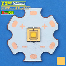 Copy Yinding 10W 20mm Warm 3000K Chip Bulat Mata Led Senter Throw 3A