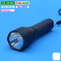 Senter Led L2 PUTIH 21700 Camping Hunting Berburu Kliker Bisa Rat Tail
