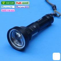 Senter Led SF Optic Putih Super Focus Throw Jarak Jauh Hunting Berburu