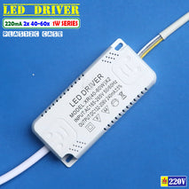 Driver High Voltage 3 Kabel 40-60 pcs 1W Led Seri Arus Konstan 220mA AC 220V Lampu Gantung Sorot Hias Dua Tiga Warna