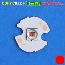 COPY CREE Merah 5W 16mm 2V Mata Led 620nm XM-L2 T6 XML2 Red Senter Tembak Berburu 2.5A