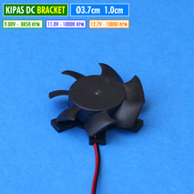 Kipas Biled Projie 4010 Bracket Fan DC Diameter 37mm Kipas Braket Bulat High Speed Brusless Ball Bearing DIY Pendingin Led Lampu Sorot Tembak Proji Projector Tahan Hujan