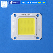 Led HPL 50W COB 4640 Putih 6000K 6500K Sanan Chip 60W Mata Lampu Led Taman Sorot Tembak Gudang Kerja PJU Jalan Stadion Pabrik Panggung Lapangan