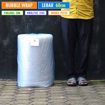 Bubble Wrap Warp 3Kg 60cm Panjang 50 Meter Putih SkyPro SkyPack Banyumanik Tembalang Semarang Instan Gojek Grab