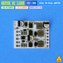 Driver D2 Laser 20W 30W Driver LED Dual ON 1A 1.5A MCP 3570 5080 Driver Led 2 Warna All Weather Season BiLed 3 Warna Plus Fan Modul Kipas
