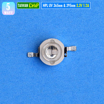 HPL 5W Led UV Dual Band 365nm 395nm 2 Chip Lampu Led Pengering Curing ePoxy Resin Cat Tinta Lem Oca Kutek PCB Nail Dryer Ultra Unggu Taiwan