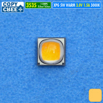 Chip Led XPG Warm 5W Copy Cree XPG XP-G 3V SMD 3535 3000K 3500K Part Mata Led Lampu Senter DRL Sorot Tembak Senja Kota Lampu Utama Head Light Lamp