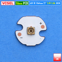 VCSEL 6W 1050nm 1064nm InfraRed 16mm Mata Lampu LED IR Laser 2V Senter IR Terapi Kulit NVR Kamera NV Malam CCTV Night Vision Surveillance Hunting