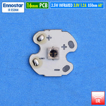 Led IR 850nm 3.5W 3V 16mm Original EnnoStar Dual Junction Chip 60 Derajat Mata Led Senter IR NVR CCTV Night Vision Kamera Malam Hunting Berburu