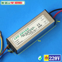 Driver 1W Waterproof 18-24pcs LED SERIES IN.AC.220V 320mA Arus Konstan