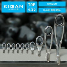 KIGAN 5G Ring Guide Joran Set Spinning ST5G Titanium Super Ringan 4.25