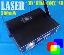PL-707 500mw 3D Programmable Laser RGB Full Color SD DMX ILDA --