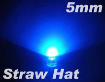 DIP 5mm BLUE Straw-Hat Clear 400 mCd SUPER Bright Led Satuan --