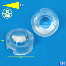 Lensa 25 Derajat 13mm CONVEX Mini PMMA Lens 1W 3W LED HPL Transparan