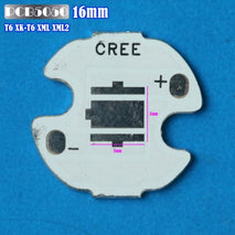 PCB 16mm Aluminium LED 5050 T6 L2 XML XML2 Standart Plate Tebal 1.0mm