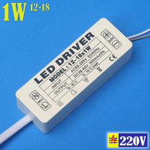 DRIVER AC Plastik 12-18 1W LED OUT.DC.36-65V 200mA Arus Konstan
