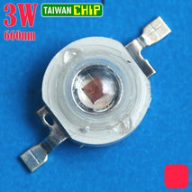 HPL 3W 660nm 665nm GROW RED LED Tanaman 100-110lm Taiwan Chip 45 mil