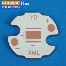 PCB 16mm Tembaga LED 5050 SST40 XML3 XHP50 Copper PCB Tebal 1.5mm