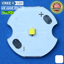 CREE 6W XD16 Putih 6500K XD 16 Hi Mata Led Senter Throw Tembak 16mm 2A