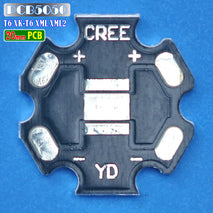 PCB 20mm 5050 Aluminium LED T6 L2 XML XML2 ALU Star PCB Tebal 1.5mm