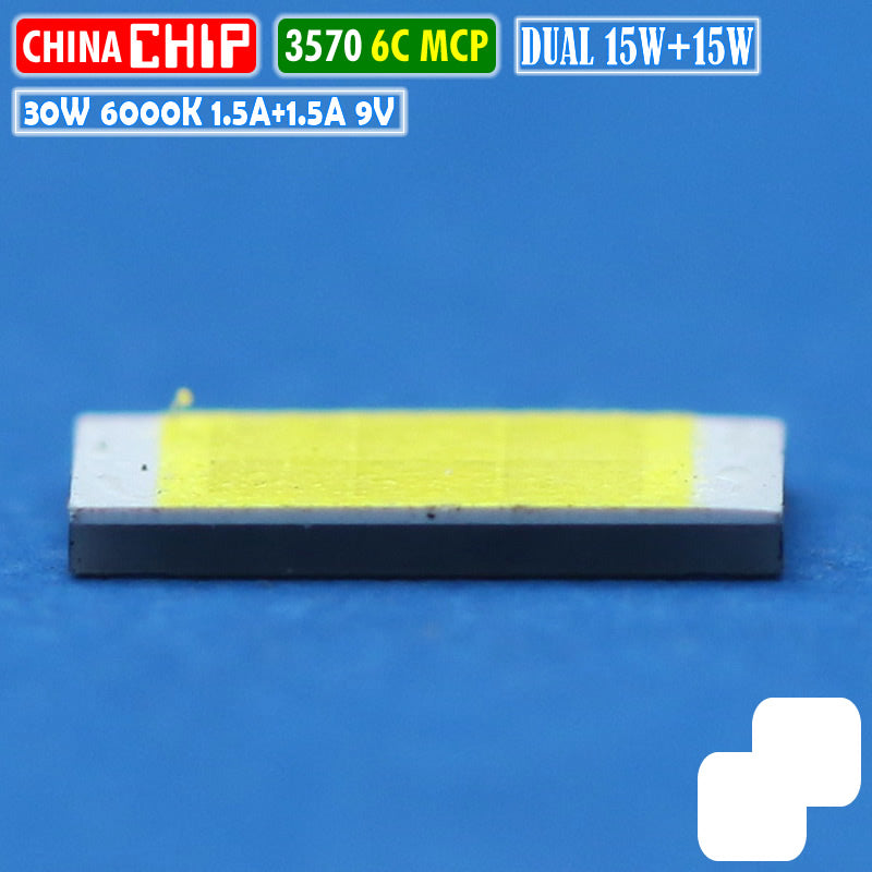 3570 Led Chip Chip LED 3570 30W 6C Dual Putih Putih MCP Laser D2 BiLED RTD AES 9V ...