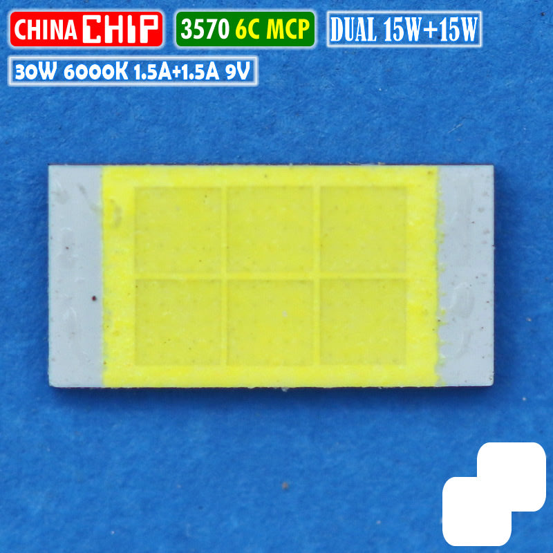 3570 Led Chip Chip LED 3570 30W 6C Dual Putih Putih MCP Laser D2 BiLED RTD AES 9V ...
