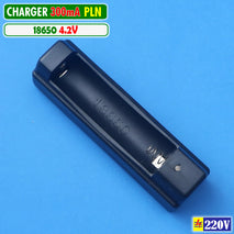 PLN Charger Baterai 1 Slot 300mA 18650 Lithium Cas Casan AC Plug C EU