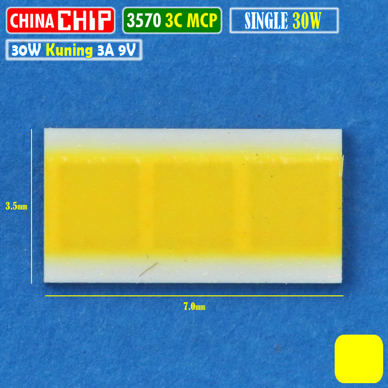 3570 Led Chip Chip LED 3570 30W 3C Single KUNING MCP Laser D2 BiLED RTD AES Voxx 9V ...